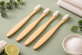 Bamboo Toothbrush Set (4 Pieces)